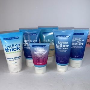 6 Piece True Blue Spa Pamper Kit, Lay It On Thick, Look Ma New Hands & More
